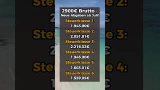 2900€ Brutto Neue Abgaben ab Juli 2023 [upl. by Yeneffit]