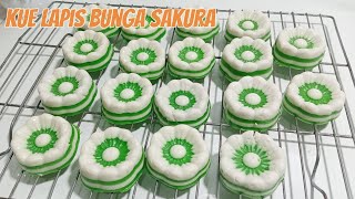 Resep kue lapis bunga cocok untuk isian Snack box  jajanan pasar kekinian [upl. by Hearsh]