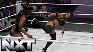 WWE 2K24 NXT  JAIDA PARKER VS LASH LEGEND W JAKARA JACKSON [upl. by Etnaed]