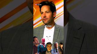 ANTMAN CAST quotWho would you call ☎ quot  Paul Rudd Loves VISION 😂  shorts marvel avengers antman [upl. by Tilden]