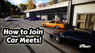 CarX Street PC How to Join Car Meets and Drift Servers [upl. by Belcher]