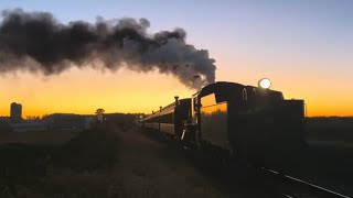 89 passing Red caboose motel with the Halloween Train STRASBURG RAILROAD [upl. by Zarihs]