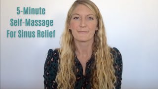 5Minute SelfMassage For Sinus Relief [upl. by Ila]