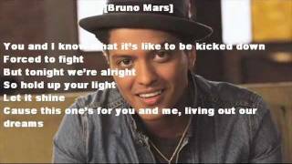 Bad Meets Evil  Lighters ft Bruno Mars Lyrics [upl. by Tterrag]