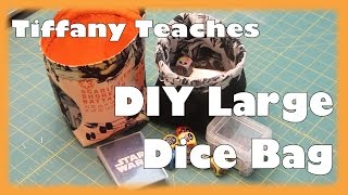 Tiffany Teaches DIY Large Reversible Dice Bag [upl. by Hans]