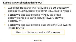 2 AKTUALIZACJA Kalkulacja podatku VAT [upl. by Aerdua800]