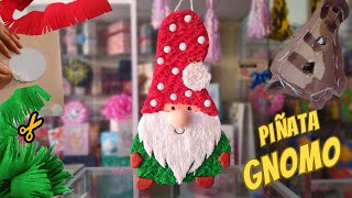 Piñata de Gnomo  Piñata Navideña 🎄 [upl. by Beitnes740]