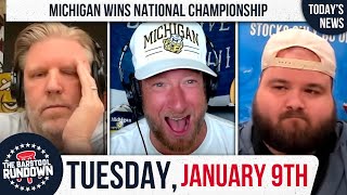 Dave Portnoy Led Michigan to a National Championship  Barstool Rundown  January 9th 2024 [upl. by Deeanne]