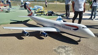 GIANT RC JET BOEING 747 step by step assembly electronic control and flight test LARGE SCALE [upl. by Annaohj]