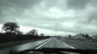 Driving On The M6 Motorway From J17 Sandbach To J18 Middlewich Cheshire East England [upl. by Lleraj]