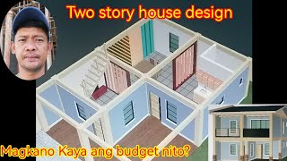 two story house design with interior ideas design [upl. by Hilel]