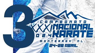 DIA 4  TATAMI 3  CAMPEONATO NACIONAL KARATE 2024 MONTERREY [upl. by Ikcir]