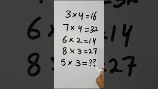 Math puzzle 😜 shortvideo maths canyousolve mathgames mathstricks puzzle [upl. by Serilda]