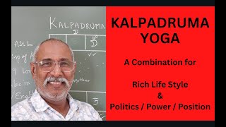 Class  454  Kalpadruma Yoga Combination for Rich Life Style Politics Power Position amp Charity [upl. by Desdamona]