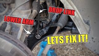 How to Change the Drop Links AntiRoll Bar amp Lower Suspension Arm on a 2014 Ford Focus – DIY Guide [upl. by Nereen]