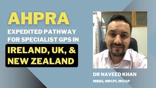 AHPRA Expedited pathway for specialist GPs [upl. by Assertal]