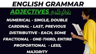 Adjectives and types in English parts of speech in tamilQuantitative adjectives TheQueensLanguage [upl. by Binky]