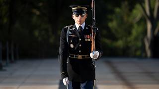 A Symbol of Honor Sentinel Spc Platts Final Walk at the Tomb of the Unknown Soldier [upl. by Rosel]