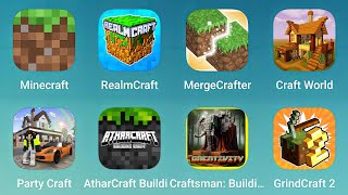 Minecraft RealmCraft MergeCrafter Craft World Party Craft AtharCraft Craftsman GrindCraft 2 [upl. by Kessler91]