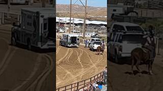 Horse Racing Accident at Sweetwater Downs Rock Springs Wyoming horseracing How does this happen [upl. by Ahsitram]