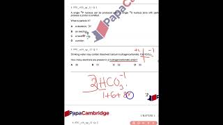 Atomic structure AS CHEMISTRY PAST PAPER QUESTIONS EXPLANATION WITH REASONING [upl. by Barrus]