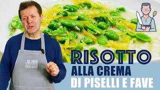 RISOTTO ALLA CREMA DI PISELLI E FAVE  Ricetta da super Chef [upl. by Thier]