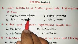 MISCELLANEOUS QUIZ WITH SOLUTIONS  RRB PHARMACIST EXAM  GPAT  ESIC  PART70 [upl. by Estelle]