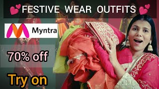 HUGE Myntra Sale Haul  Bestest Kurta set  FestiveWedding wear outfit  jagritifabcollection [upl. by Gensler]