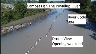 Combat Fishing Puyallup River Washington State USA Opening weekend 2023 Final [upl. by Nollek]