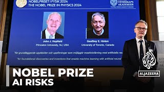 AI scientists John Hopfield Geoffrey Hinton win 2024 physics Nobel Prize [upl. by Eonak]