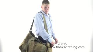 Filson 70015 Tin Cloth Medium Duffle Bag Walk On Video [upl. by Hotze]