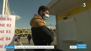 Poitiers  le concours de recrutement des professeurs des écoles est maintenu [upl. by Pritchard]