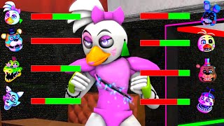 Top 5 FNAF vs FIGHT Animations WITH Healthbars [upl. by Corey140]