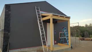 Front porch roof to wall flashing [upl. by Eilsek]