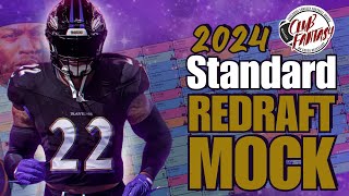 2024 Fantasy Football Mock Draft  Standard Scoring NonPPR [upl. by Idna873]