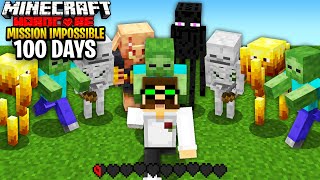 I Survived 100 Days In Minecraft Hardcores IMPOSSIBLE MODE [upl. by Johannes]