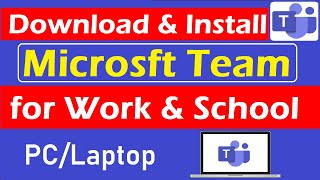 How to Download amp Install Microsoft Teams for Work Or School  Download Microsoft Teams On Windows [upl. by Jari]