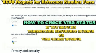 VEVO Check How to Check Visa Details without TRN or Visa Grant Number [upl. by Metsky]