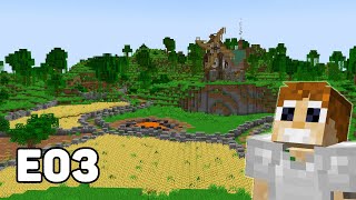 Grass to Grain  Minecraft Survival E03 [upl. by Iosep]