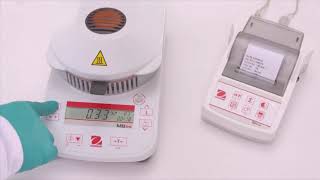 Ohaus MB23 and MB25 Moisture Analysers [upl. by Dolora]