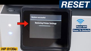 HP OfficeJet Pro 8139e Series Reset Printer To Factory Defaults [upl. by Ennayk]