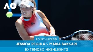 Jessica Pegula v Maria Sakkari Extended Highlights 4R  Australian Open 2022 [upl. by Walling]