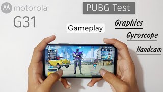 moto g31 PUBG Test Gameplay Graphics settings Handcam Gyroscope sensitivity [upl. by Browne]