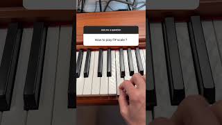 How to play F Major scale on piano [upl. by Anahpos]