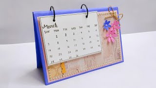 DIY Calendar 2020  How To Make Cute Desk Calendar For New Year [upl. by Verge]