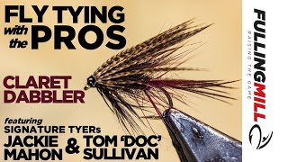 Fly Tying Tutorial A Traditional Claret Dabbler for Irish Loughs with Jackie Mahon and Tom Sullivan [upl. by Kimberley]