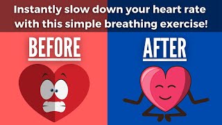 Lower Your Heart Rate With This Slow Breathing Exercise 4 second inhale 8 second exhale [upl. by Teodora]