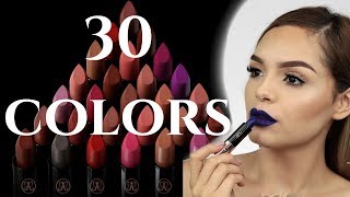 Anastasia Beverly Hills NEW Matte Lipstick Swatches Fall 2017 A1DeLaTorre [upl. by Belle]