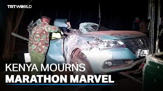 Marathon world recordholder killed in car crash in Kenya [upl. by Warthman640]