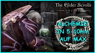 ESO Guide ALCHEMIE IN 510 min AUF MAX LEVEL BRINGEN WICHTIGSTES HANDWERK The elder scrolls Online [upl. by Heidie]